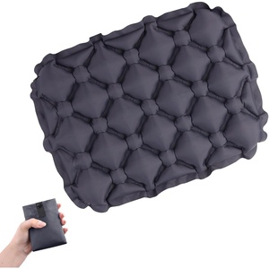 image:imageAzarxis Inflatable Seat Cushion Travel Portable Lightweight Air Stadium Seat Pad Chair Pad with Storage Bag for Airplane Camping Bleacher Hiking Office Car Outdoor GreenDark Gray
