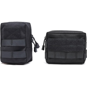 image:imageAzarxis Molle Pouches Tactical Compact EDC Small Utility Pouch Waist Bags Sundries Storage Admin Organize Gear Gadget for Military Backpack04 Black  591x433  649x453  2 Pack