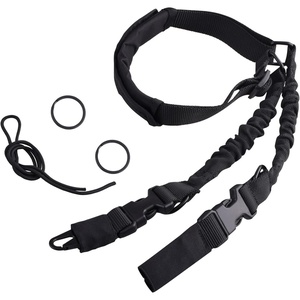 image:imageAzarxis Rifle Sling Two Point Adjustable Traditional Sling Tactical Strap with Shoulder Pad Metal Hooks Length Adjuster for Outdoor Sports Crossbow Hunting Shooting01 Black