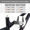image:imageAzarxis Bike Seat Post Clamp Aluminum Alloy Quick Release Bicycle Seatpost Tube Tightener Clip 286mm 318mm 349mm for Mountain Road Fixie Track Folding DH MTB BMX Bikes Gear1 Blue  Quick Release