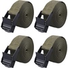 image:imageAzarxis Lashing Straps Ratchet Tie Down Secure Cinch Strap Adjustable Cam Buckles Belts Heavy Duty up to 441 lbs Capacity for Motorcycle Cargo Kayak Boat Green with Silver Buckle  4 Pack66 ft1 Green  4 Pack
