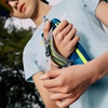 image:imageAzarxis TPU Soft Flask Collapsible Water Bottle Running Folding Gel Water Reservoir Handheld for Hydration Pack Hiking Cycling Climbing Jogging Marathon Trail Race01 Blue Handheld Bottle Carrier  Bottle Not Included