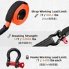 image:imageAzarxis Tow Straps Heavy Duty with Hooks 2 in x 164 ft Heavy Duty 20000 lbs Break Strength Vehicle Recovery Ropes Kit for Cars Trucks Jeep SUV and ATV Emergency Roadside Accessories BlueOrange