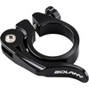image:imageAzarxis Bike Seat Post Clamp Aluminum Alloy Quick Release Bicycle Seatpost Tube Tightener Clip 286mm 318mm 349mm for Mountain Road Fixie Track Folding DH MTB BMX Bikes Gear3 Black  Quick Release