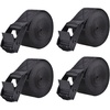 image:imageAzarxis Lashing Straps Ratchet Tie Down Secure Cinch Strap Adjustable Cam Buckles Belts Heavy Duty up to 441 lbs Capacity for Motorcycle Cargo Kayak Boat Green with Silver Buckle  4 Pack66 ft1 Black  4 Pack