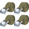 #2 Green with Silver Buckle - 4 Pack