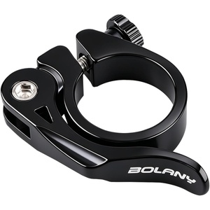 image:imageAzarxis Bike Seat Post Clamp Aluminum Alloy Quick Release Bicycle Seatpost Tube Tightener Clip 286mm 318mm 349mm for Mountain Road Fixie Track Folding DH MTB BMX Bikes Gear3 Black  Quick Release
