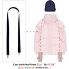 image:imageMitten Clips for Toddlers Kids amp Adults  Adjustable Glove Holder Elastic Winter Hat Grip Steel Sweater FastenerBlack